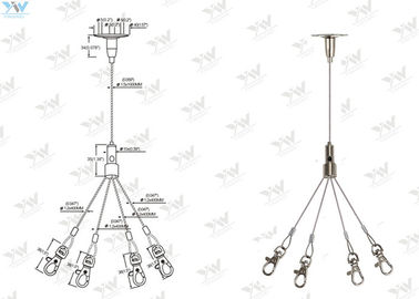 Greifer-Stahldraht-helle hängende Ausrüstung, 1 Kabel nimmt die 4 Kabel-hängende Ausrüstung an
