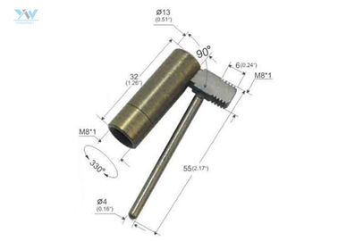 Nickel-Farblampen-Schwenker-Gelenk, Faden des Messing-Universalgelenk-M8 mit dem Arm