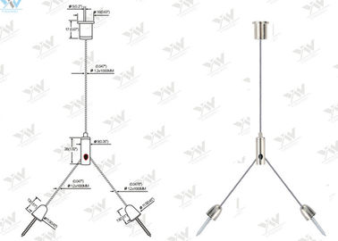 Instrumententafel-Leuchte Suspendierungs-Ausrüstung der Nickel-Vollenden-Farbeled mit Querkabel-Greifer