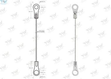 Ösen-Draht-Suspendierungs-hängende Ausrüstung 0,8-Millimeter-Durchmesser-Stahldraht-Abzugsleinen