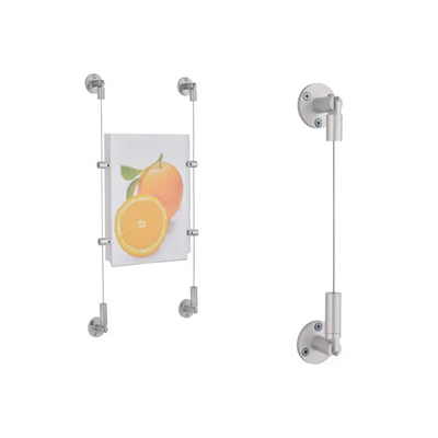 Großhandel Messing-Billboard-Display-Hängekit mit Vergoldung Wand-zu-Wand-Produkt-Display-Hängesystem