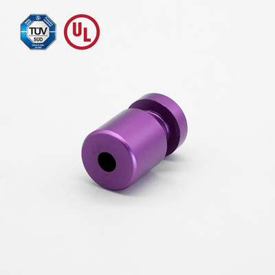 Aluminium-Purple-Signal-Stand-off für Acrylplatten / Gras