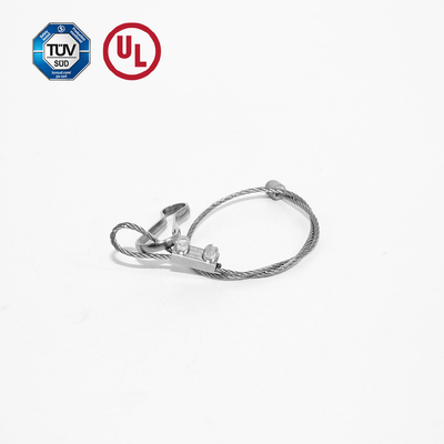 Anpassung Galvanisiertes Stahldrahtseil Sling Drahtseil Daumen sichere Belastung von 10 kg