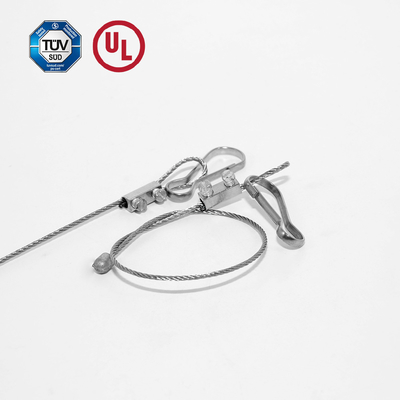 Anpassung Galvanisiertes Stahldrahtseil Sling Drahtseil Daumen sichere Belastung von 10 kg
