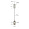 Faden YW86012 Messingdecken-Kabel-hängender System-Licht-Suspendierungs-Kit Withs M10