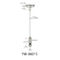 Faden YW86012 Messingdecken-Kabel-hängender System-Licht-Suspendierungs-Kit Withs M10