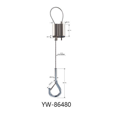 1.8mm Dia Adjustable Suspension Cable Kit für hängende Systeme YW86476